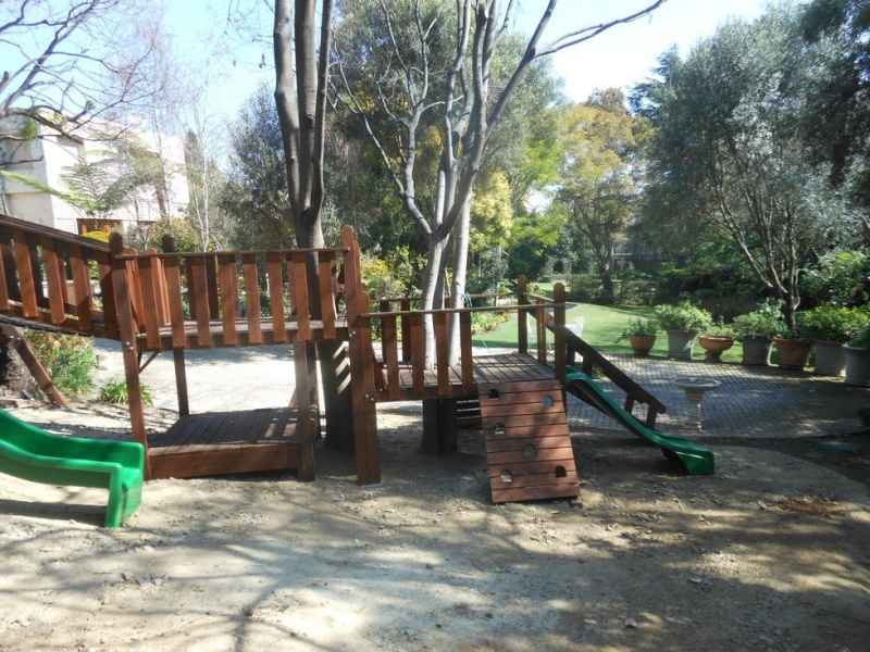 19 - Wooden Platform, toddler size, and standard kids size with climbing wall.